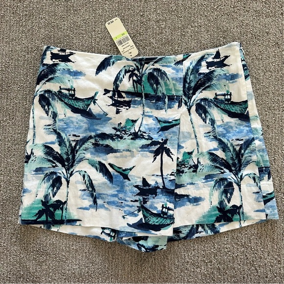 Tommy Bahama Island Bliss Skort Shorts Blue Yonder Size 4 - Picture 1 of 9